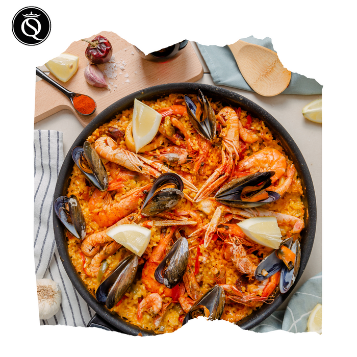 Receta de Paella de mariscos Queen Sense