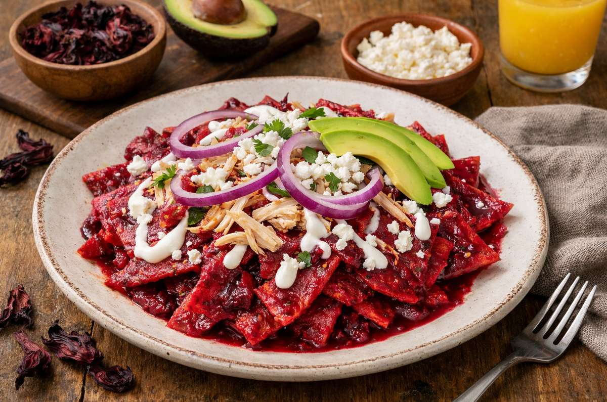 ¡CHILAQUILES ROSAS: DALE COLOR Y SABOR A TU ANTOJO! 💖🌮🔥🍳