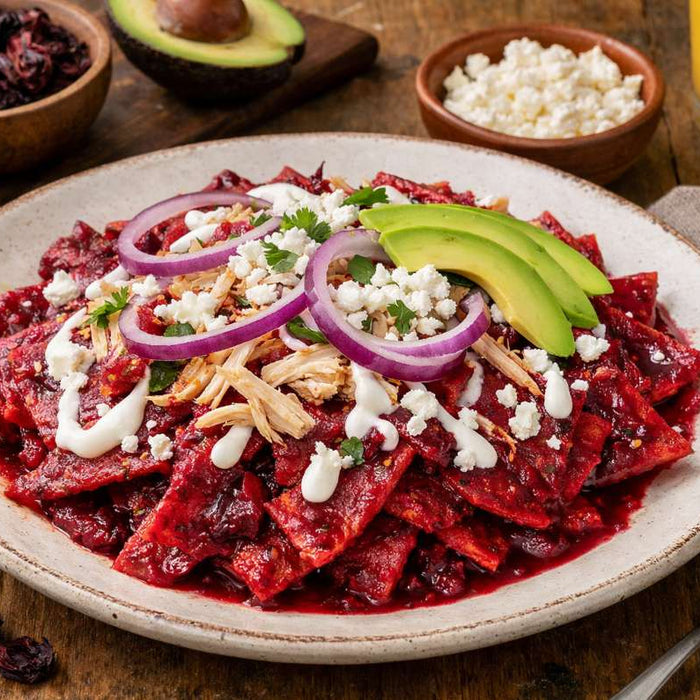 ¡CHILAQUILES ROSAS: DALE COLOR Y SABOR A TU ANTOJO! 💖🌮🔥🍳