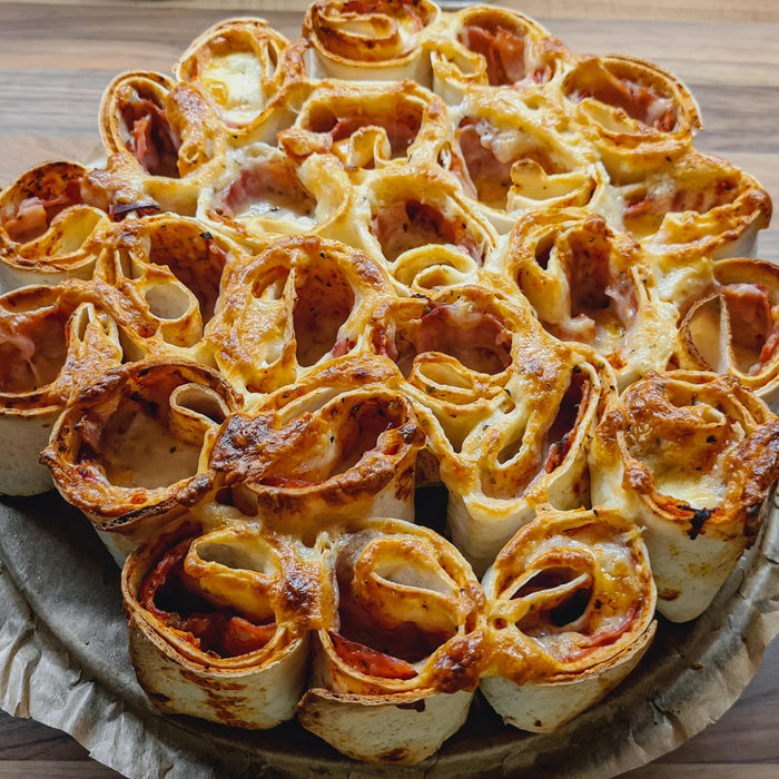 ROLLITOS DE JAMÓN TIPO PIZZA: ¡FÁCILES, DELICIOSOS Y CASEROS! 🍕✨