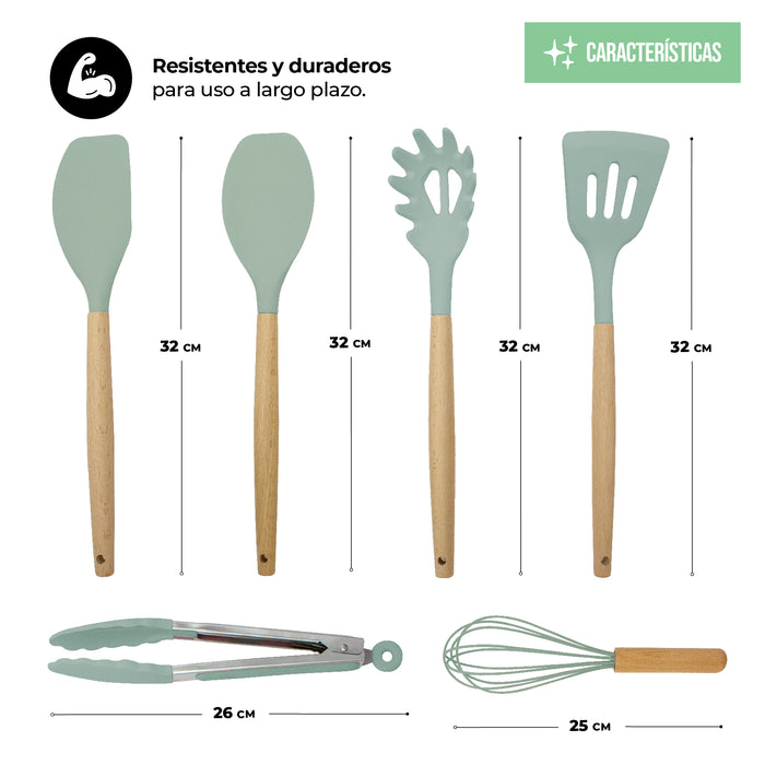 Juego de Utensilios de Silicon 12 Piezas