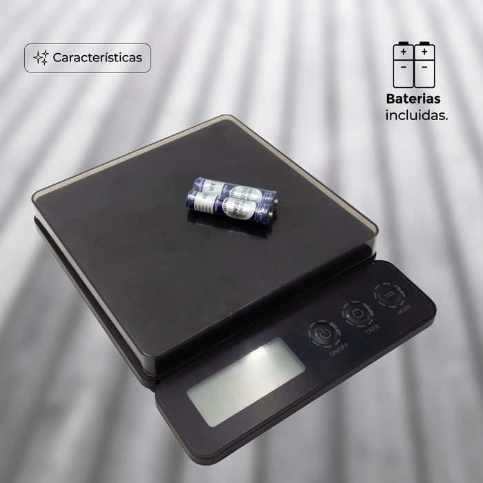 Báscula Gramera Digital 3kg Alta Precisión Tara Cocina