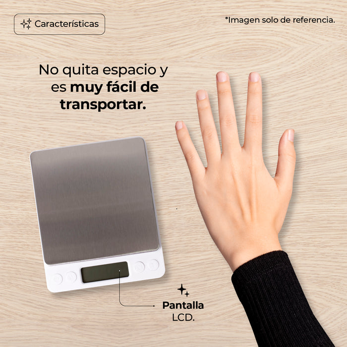 Báscula Gramera Digital Portátil 0.1g a 2 Kg C/Tara