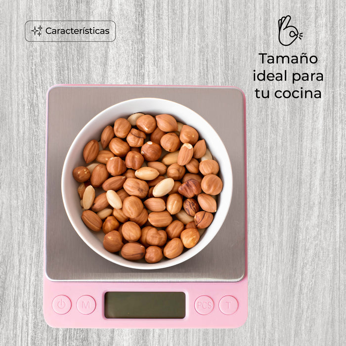 Báscula Gramera Digital Portátil 0.1g a 2 Kg C/Tara