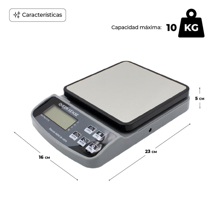 Báscula Electronica Digital 1 Gr a 10 Kg