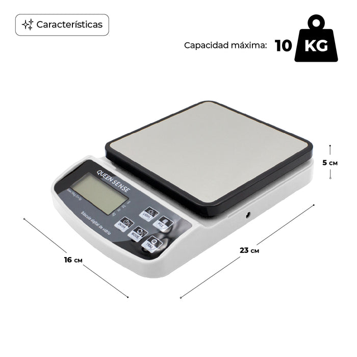 Báscula Electronica Digital 1 Gr a 10 Kg