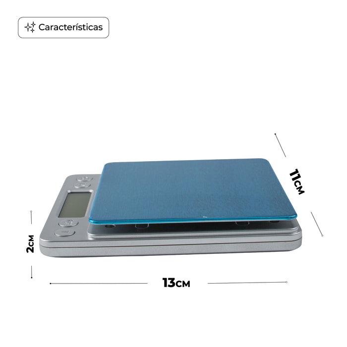 Báscula Gramera 500g/0.01g Digital Precisión Tara Unidades
