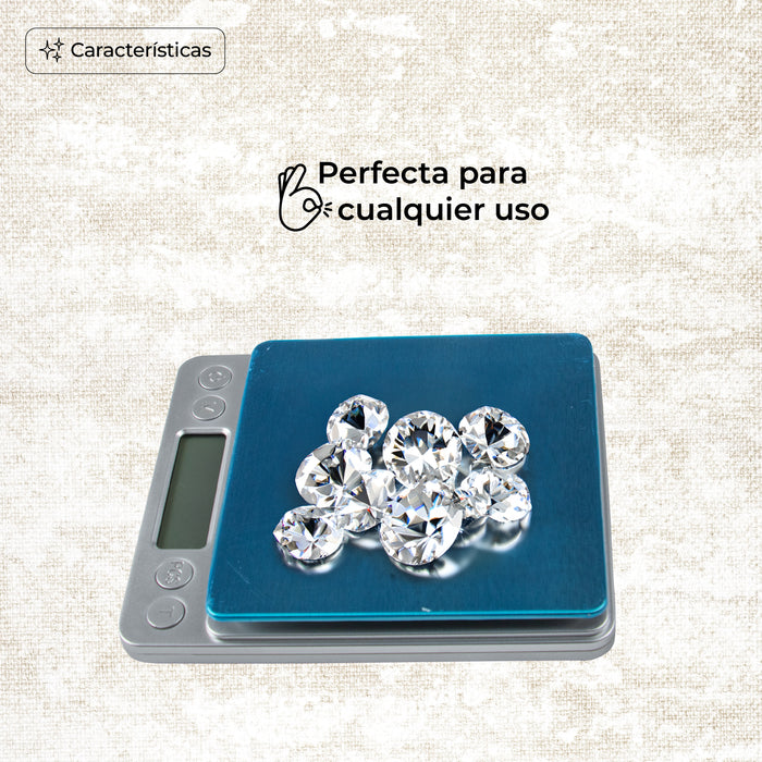 Báscula Gramera 500g/0.01g Digital Precisión Tara Unidades