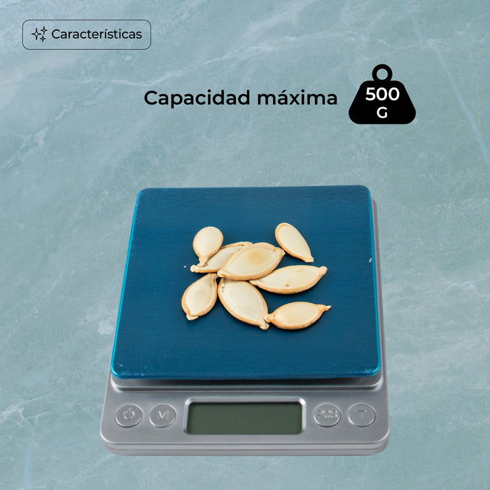 Báscula Gramera 500g/0.01g Digital Precisión Tara Unidades