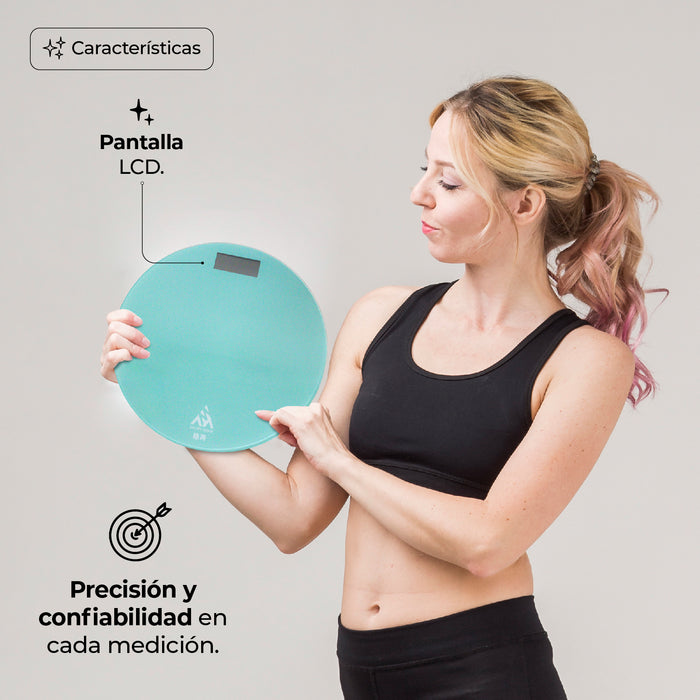 Báscula Personal Digital Vidrio Templado 180kg Baterias