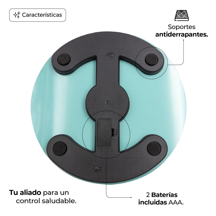 Báscula Personal Digital Vidrio Templado 180kg Baterias