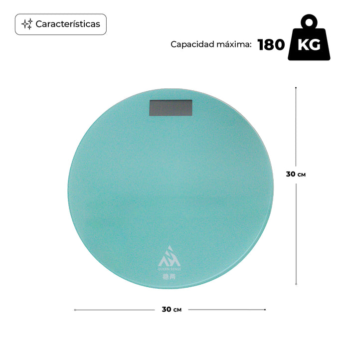 Báscula Personal Digital Vidrio Templado 180kg Baterias