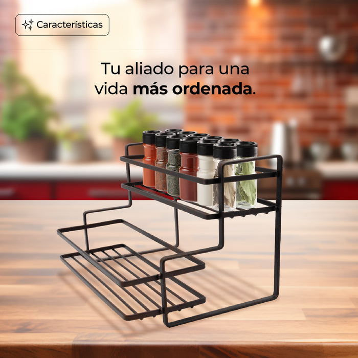 Estante Organizador Metálico Condimentos O Multiuso Cocina