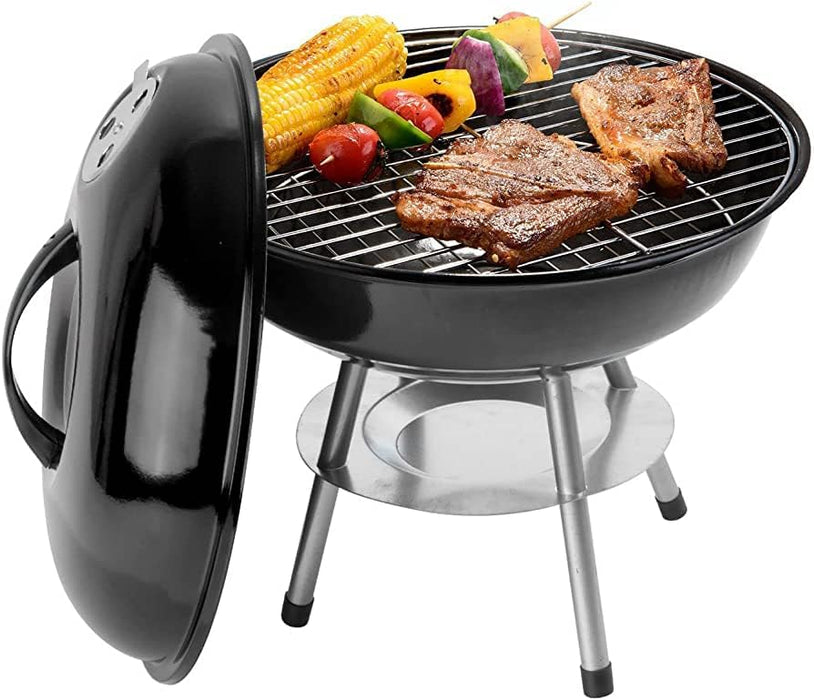 Asador de Carbón Portátil de Mesa Queen Sense 38 cm - Parrilla Compacta