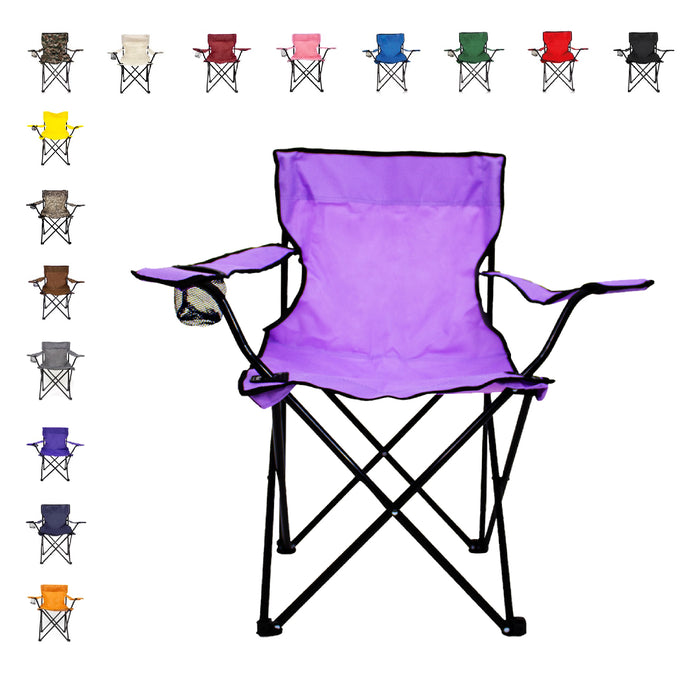 Set 4 Sillas Plegables Para Camping y Exteriores