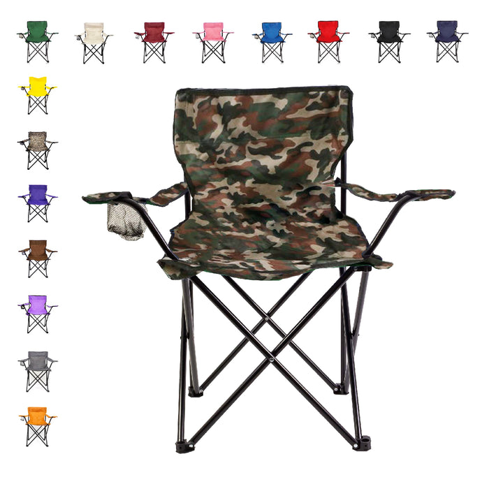 Set 4 Sillas Plegables Para Camping y Exteriores