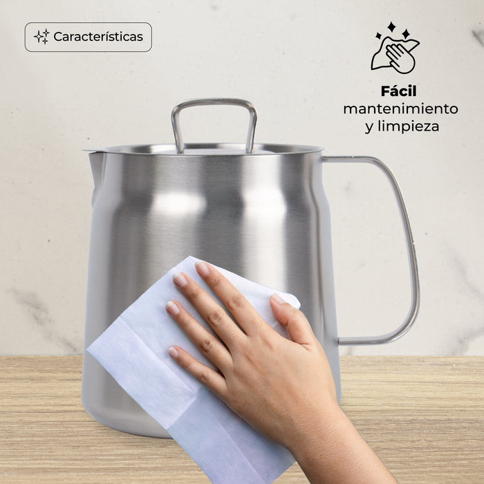 Set Freidora Acero Inoxidable 4pzs 2l Cesto Colador Multiuso