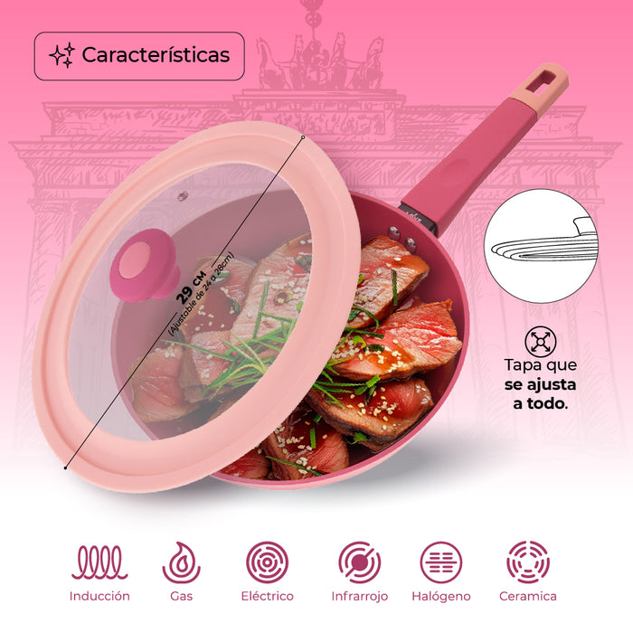 Love Cook Juego de Woks Línea IH Berlín 4 Pzas - Queen Sense