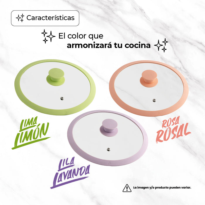 Juego de Sartenes de Acero Inoxidable 6 Piezas con Tapas de Vidrio - Queen Sense
