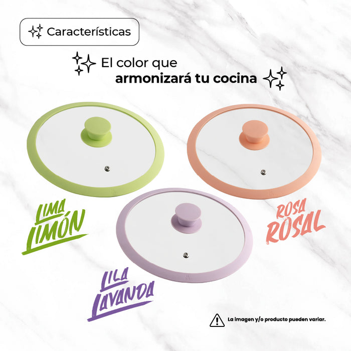 Juego de Sartenes de Acero Inoxidable 6 Piezas con Tapas de Vidrio - Queen Sense