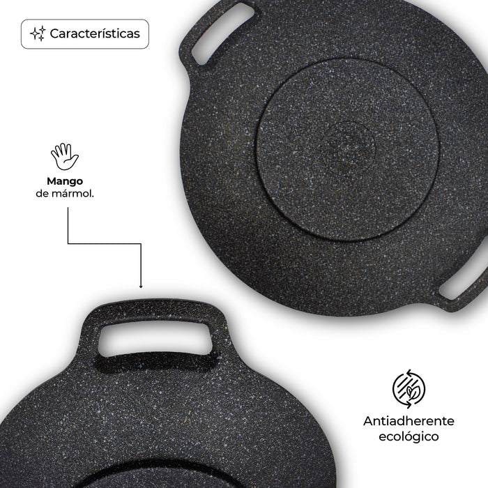 Comal Redondo Mármol IH Negro