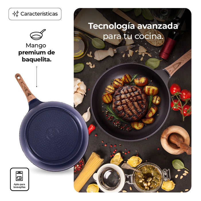 Sartén Wok Titanio Royal Antiadherente con inducción