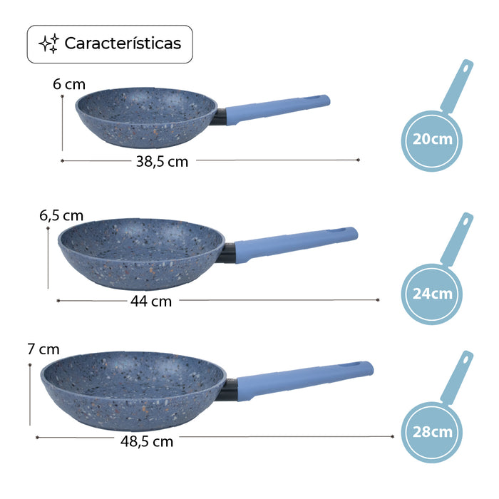 Love Cook Sartén Línea IH Venecia 24 cm- Queen Sense
