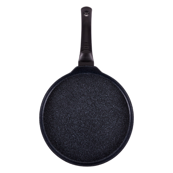 Sartén Crepera Comal Antiadherente Mármol 26cm Negro