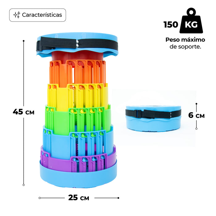 Silla Telescópica Multicolor