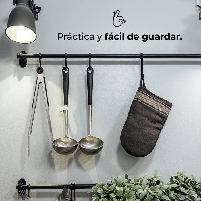 Pinzas de Cocina y Parrilla Queen Sense 33 cm - Acero Inoxidable con Seguro