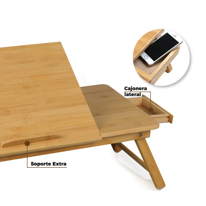 Mesa para Laptop de Bambu